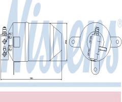 Nissens 95006 osuszacz klimatyzacji bmw, bmw 5 (e34)