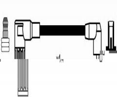 Ngk rc-ft628 przewody wysokiego napięcia komplet  fiat rc-ft628, fiat punto kabriolet (176c)