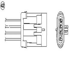 Ngk oza341-w2 sonda lambda daewoo oza341-w2, daewoo lanos (klat)