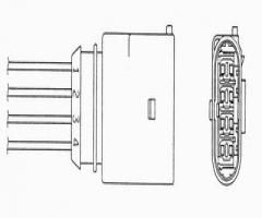 Ngk oza510-v4 sonda lambda vw oza510-v4, seat leon (1m1), vw golf iv (1j1)