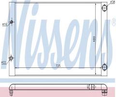 Nissens 60427 chłodnica silnika audi, audi a8 (4e_)