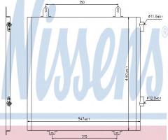 Nissens 94573 chłodnica klimatyzacji rvi