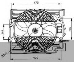 Nrf 47029 wentylator bmw, bmw 5 (e39)