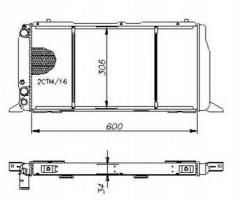 Nrf 54603 chłodnica silnika audi, audi 80 (89, 89q, 8a, b3)