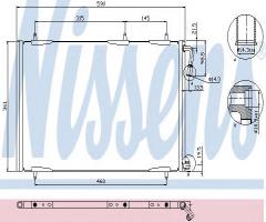 Nissens 94855 chłodnica klimatyzacji peugeot, peugeot 206+ (t3e)