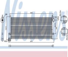 Nissens 94903 chłodnica klimatyzacji volvo