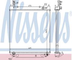 Nissens 64857a chłodnica silnika toyota, toyota hiace iv autobus (lh1_)