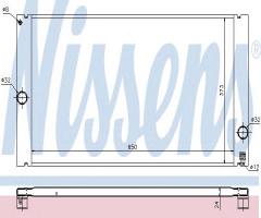 Nissens 65614 chłodnica silnika volvo, volvo s40 ii (ms)