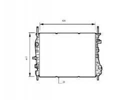 Nrf 53741 chłodnica silnika ford, ford mondeo iii kombi (bwy)
