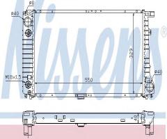 Nissens 60642a chłodnica silnika bmw, bmw 5 (e34)