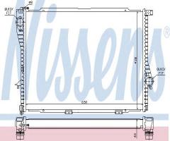 Nissens 60754a chłodnica silnika bmw, alpina roadster (z8), bmw 7 (e38)