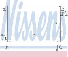 Nissens 94878 chłodnica klimatyzacji nissan, nissan patrol gr ii wagon (y61)