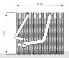 Nrf 36091 parownik renault, renault megane i (ba0/1_)