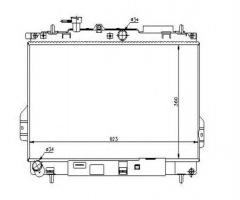 Nrf 53362 chłodnica silnika hyundai, hyundai matrix (fc)