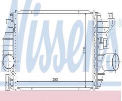Nissens 96894 intercooler mercedes,, mercedes-benz klasa v (638/2)