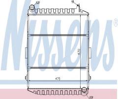 Nissens 61450 chłodnica silnika deutz