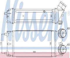 Nissens 96626 intercooler peugeot, citroËn ds4, peugeot 308 (4a_, 4c_)
