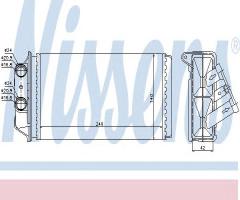 Nissens 71454 nagrzewnica fiat, fiat palio (178bx)