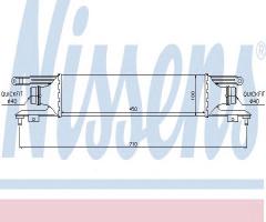 Nissens 96589 intercooler fiat, opel corsa d van