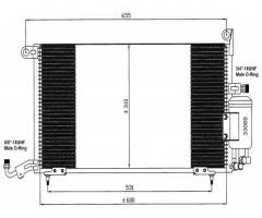 Nrf 35035 chłodnica klimatyzacji z osuszaczem seat, seat toledo i (1l)
