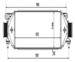 Nrf 30752 intercooler fiat, alfa romeo mito (955), fiat punto evo (199), lancia delta iii (844)