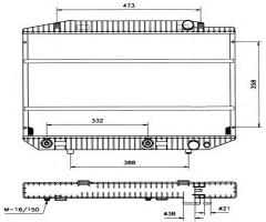 Nrf 58131 chłodnica silnika mercedes,, mercedes-benz klasa s (w126)