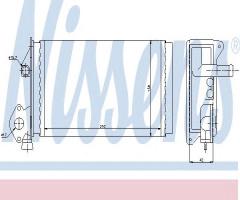 Nissens 73964 nagrzewnica audi, audi 50 (86), vw polo (86)
