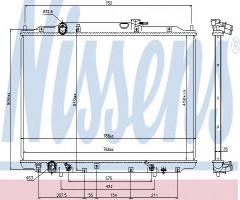 Nissens 69477 chłodnica silnika honda