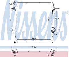 Nissens 69479 chłodnica silnika toyota
