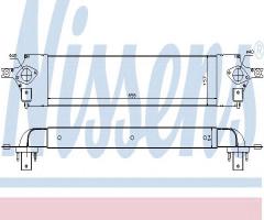 Nissens 96582 intercooler nissan, nissan x-trail (t31), renault koleos (hy_)