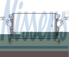 Nissens 96556 intercooler opel, chevrolet cruze station wagon (j308), opel astra j sports tourer
