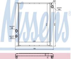 Nissens 64327 chłodnica silnika land rover, land rover range rover iii (lm)