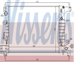 Nissens 61678 chłodnica silnika chevrolet, chevrolet aveo hatchback (t300)