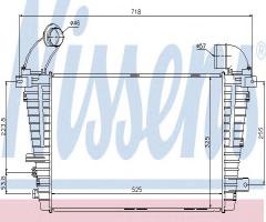 Nissens 96590 intercooler opel, opel astra h nadwozie pełne (l70)