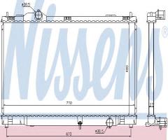 Nissens 646817 chłodnica silnika lexus, lexus gs (grs19_, uzs19_, gws19_)