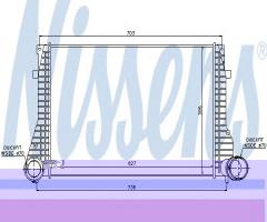 Nissens 96633 intercooler seat, seat leon (1m1), vw golf iv (1j1)