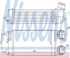 Nissens 96553 intercooler ford, ford fiesta vi van