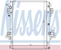 Nissens 646824 chłodnica silnika toyota, toyota land cruiser 150 (kdj15_, grj15_)
