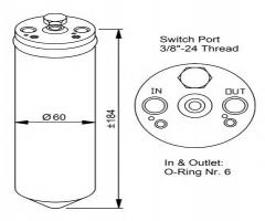 Nrf 33028 osuszacz klimatyzacji mitsubishi volvo, mitsubishi colt iv (ca_a), volvo v40 kombi (vw)