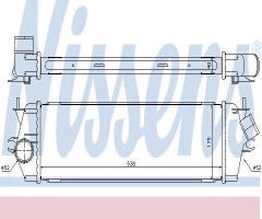 Nissens 96583 intercooler opel, nissan primastar autobus (x83), opel vivaro combi (j7)