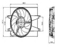 Nrf 47006 wentylator ford, ford fiesta v (jh_, jd_), mazda 2 (dy)