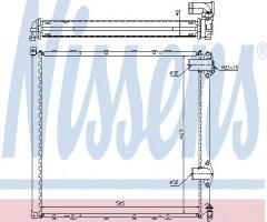 Nissens 63942a chłodnica silnika renault, renault safrane i (b54_)