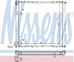Nissens 63943a chłodnica silnika renault, renault safrane i (b54_)
