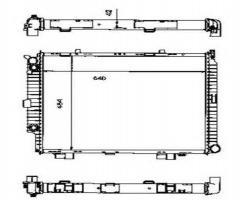 Nrf 50579 chłodnica silnika mercedes,, mercedes-benz klasa e (w210)