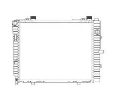 Nrf 50593 chłodnica silnika mercedes,, mercedes-benz klasa c (w202)