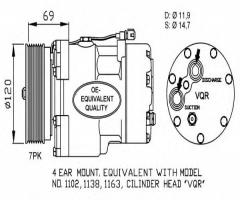 Nrf 32228 kompresor klimatyzacji, ford galaxy (wgr), vw passat (3a2, 35i)