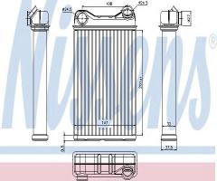 Nissens 71445 nagrzewnica fiat, fiat punto (188), zastava 10 (188)