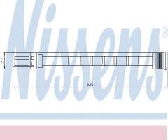 Nissens 95387 osuszacz klimatyzacji bmw, bmw x5 (e53)