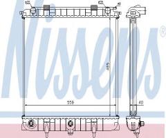 Nissens 64309 chłodnica silnika range rover, land rover range rover ii (lp)