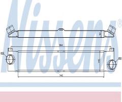 Nissens 96624 intercooler fiat, fiat ducato autobus (250)